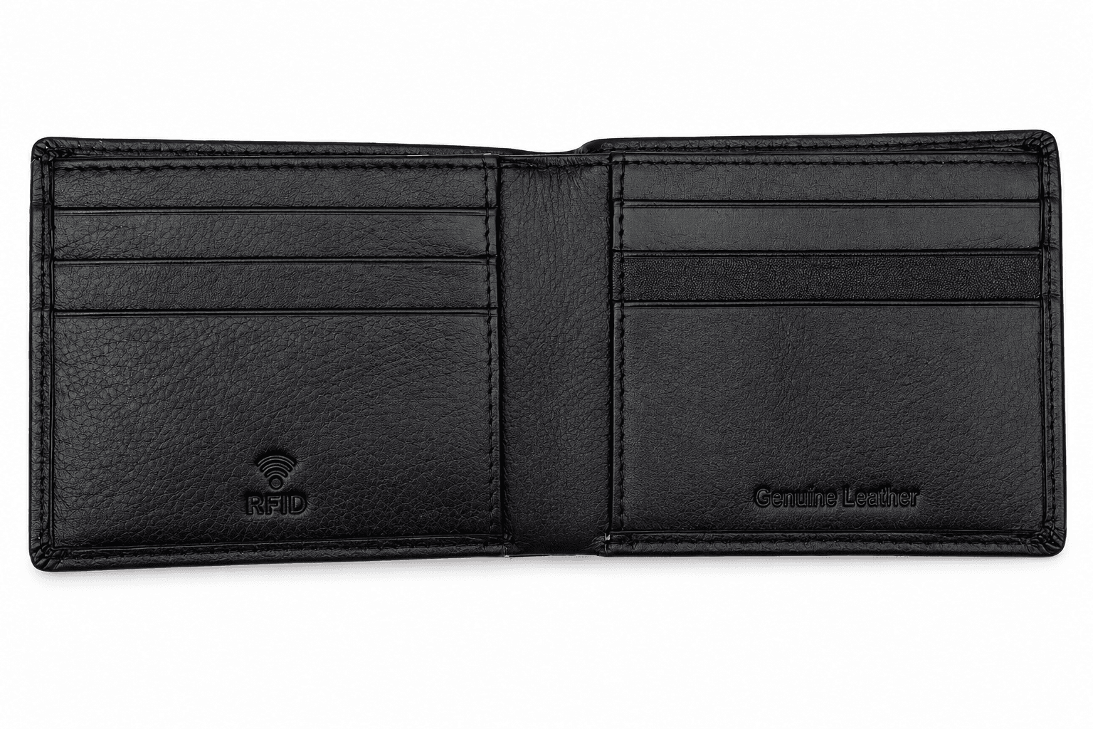 Rethinx wallet open showing card slots